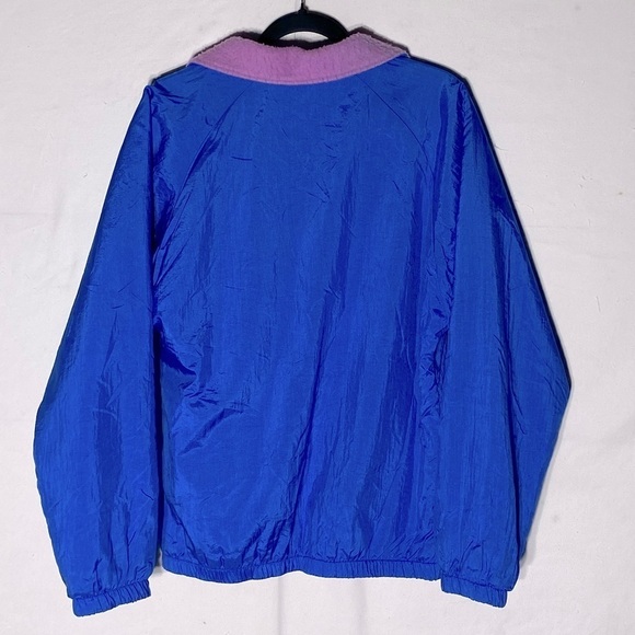 Vintage 90s Northern Sun Blue Windbreaker With Pink Fleece Lining M - Picture 13 of 14